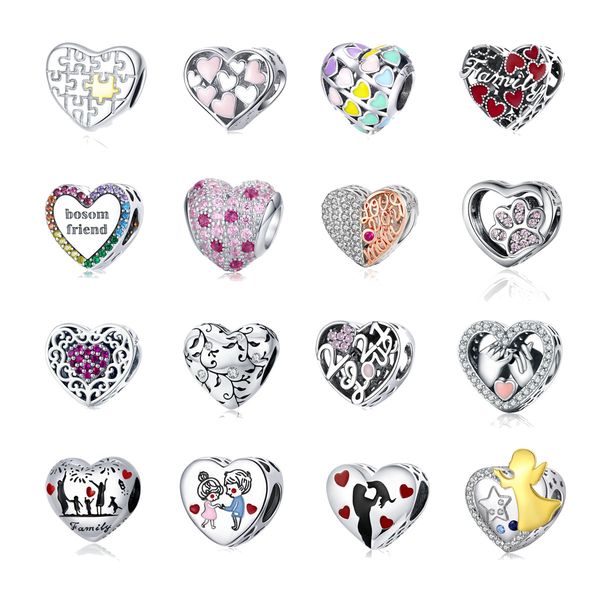 mix heart shaped beads s925 sterling silver big hole charms loose bead for diy european beaded bracelet necklace jewelry accessories, Black
mix heart shaped beads s925 sterling silver big hole charms loose bead for diy european beaded bracelet necklace jewelry accessories, Black