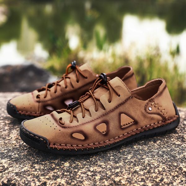 summer men sandals genuine leather fashion mens beach sandals comfortable men gladiator sandals simple design mens style shoes, Black
summer men sandals genuine leather fashion mens beach sandals comfortable men gladiator sandals simple design mens style shoes, Black