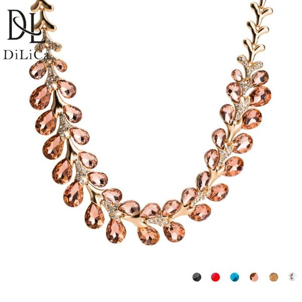 chokers dilica fashion women's rhinestone choker necklace crystal leaf statement female chunky necklaces & pendants jewelry, Golden;silver
chokers dilica fashion women's rhinestone choker necklace crystal leaf statement female chunky necklaces & pendants jewelry, Golden;silver