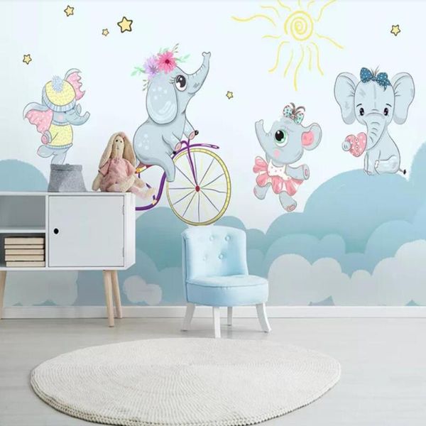 wallpapers drop custom 3d wallpaper mural cute cartoon elephant riding bicycle pink cloud children wall decoration
wallpapers drop custom 3d wallpaper mural cute cartoon elephant riding bicycle pink cloud children wall decoration