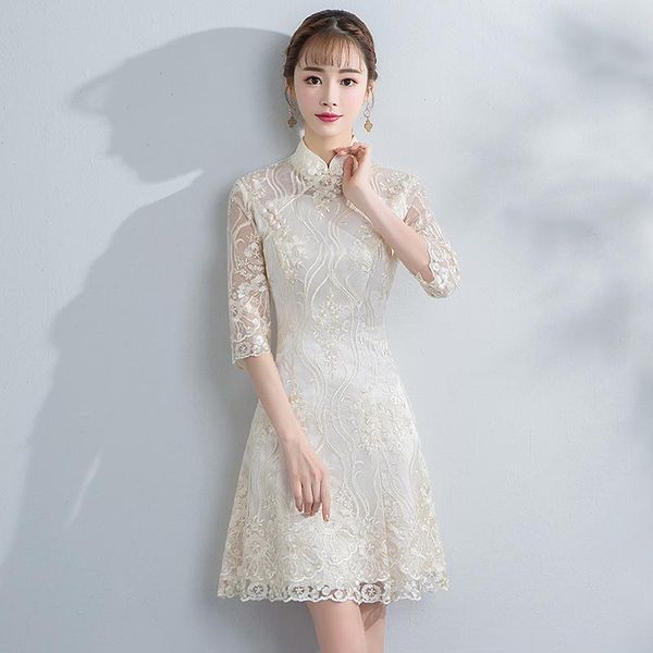 ethnic clothing improved hollow out mandarin collar cheongsam chinese style dress sweet a-line champagne loose, Red
ethnic clothing improved hollow out mandarin collar cheongsam chinese style dress sweet a-line champagne loose, Red
