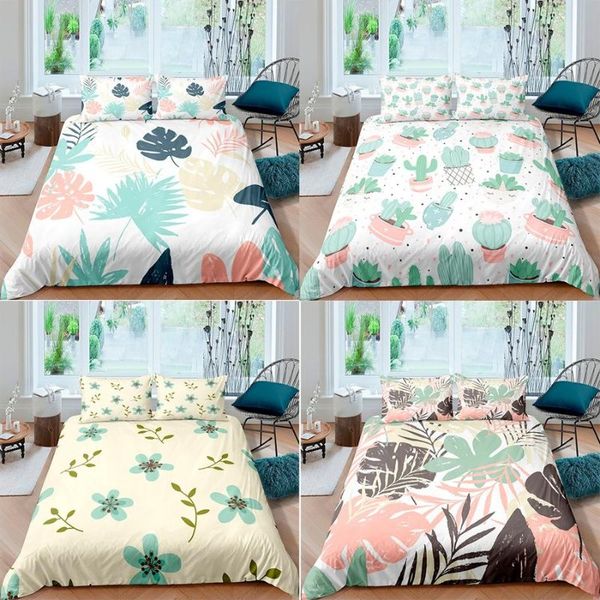 bedding sets cartoon green leafs cactus design set size duvet cover comforter kids adults bedclothes 3pcs quality printed
bedding sets cartoon green leafs cactus design set size duvet cover comforter kids adults bedclothes 3pcs quality printed