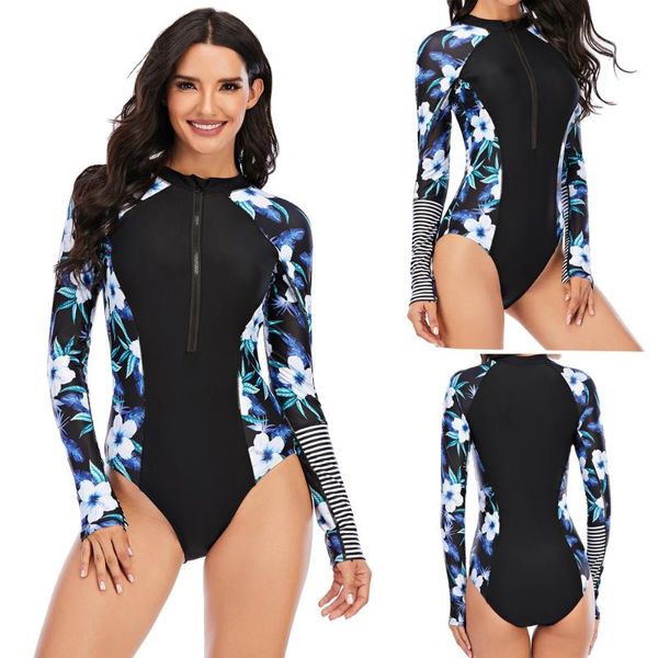arrival lady one piece swimsuit print long sleeve women zipper rash guard swimwear bathing suit female surfing swimming one-piece suits
arrival lady one piece swimsuit print long sleeve women zipper rash guard swimwear bathing suit female surfing swimming one-piece suits