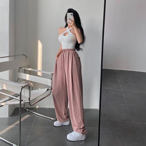 women's pants & capris womengaga street high waist loose thin drawstring elastic workout sports casual pink trousers korean women g8lq, Black;white
women's pants & capris womengaga street high waist loose thin drawstring elastic workout sports casual pink trousers korean women g8lq, Black;white