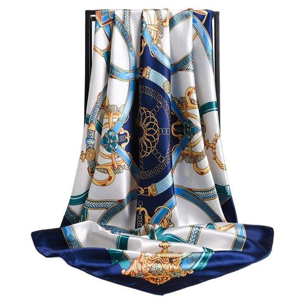 scarves square women 90*90cm satin headscarf silk scarf for ladies hijab female shawls and wrap hair bandanna, Blue;gray
scarves square women 90*90cm satin headscarf silk scarf for ladies hijab female shawls and wrap hair bandanna, Blue;gray