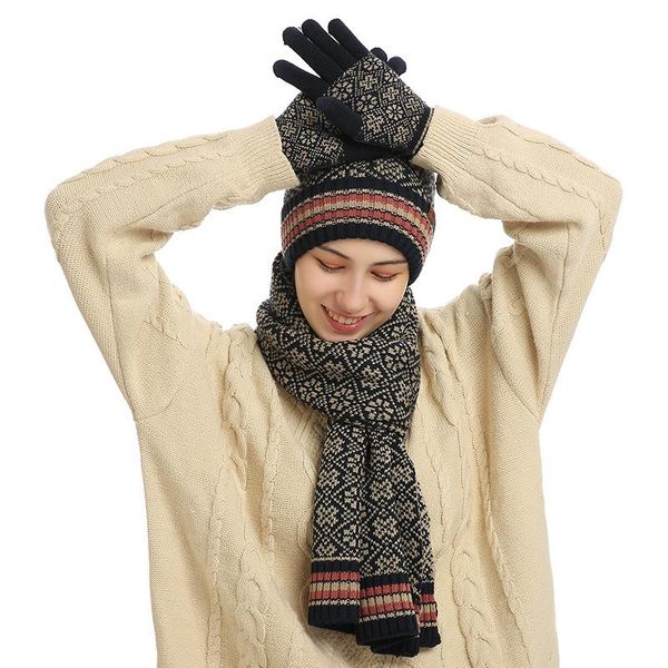 hats, scarves & gloves sets women's winter hat scarf set knitted snood warm three-piece girl fashion color tassel woolen apparel access, Blue;gray
hats, scarves & gloves sets women's winter hat scarf set knitted snood warm three-piece girl fashion color tassel woolen apparel access, Blue;gray