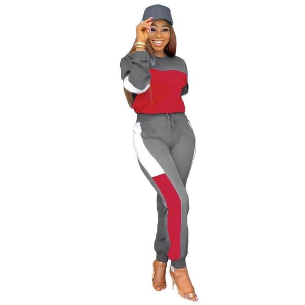 two piece dress geometric casual women's sports suit o-neck pullovers and slim long pants 2 set simple tracksuit outfit, White
two piece dress geometric casual women's sports suit o-neck pullovers and slim long pants 2 set simple tracksuit outfit, White