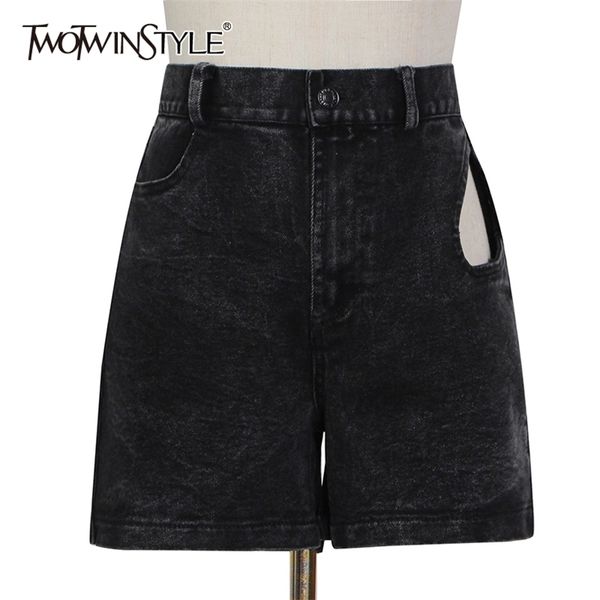 black vintage denim short for women high waist hollow out casual shorts female streetwear summer fashion style 210521, White;black
black vintage denim short for women high waist hollow out casual shorts female streetwear summer fashion style 210521, White;black