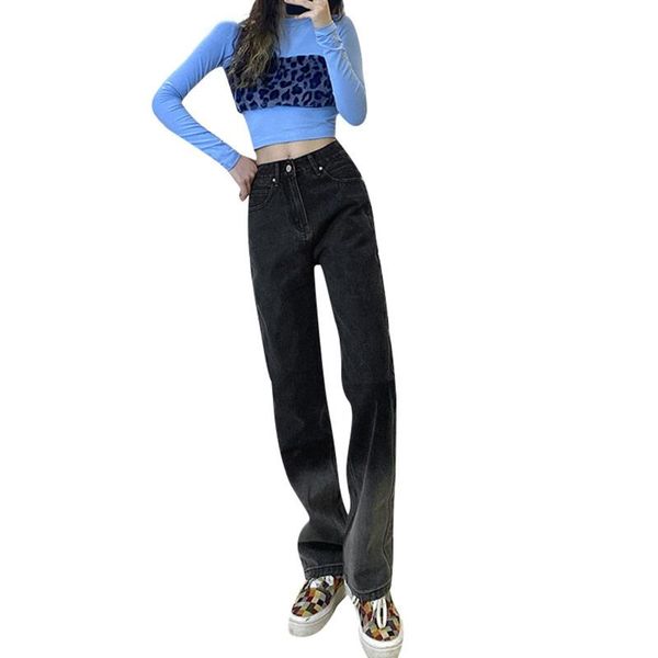 women's jeans woman lovely heart pockets gradient color loose casual denim pants high waist vintage fashion omighty trousers, Blue
women's jeans woman lovely heart pockets gradient color loose casual denim pants high waist vintage fashion omighty trousers, Blue