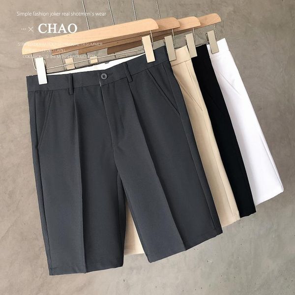 men's shorts summer casual cool thin solid color office worker business knee-length pants non-iron fashion black white student, White;black
men's shorts summer casual cool thin solid color office worker business knee-length pants non-iron fashion black white student, White;black