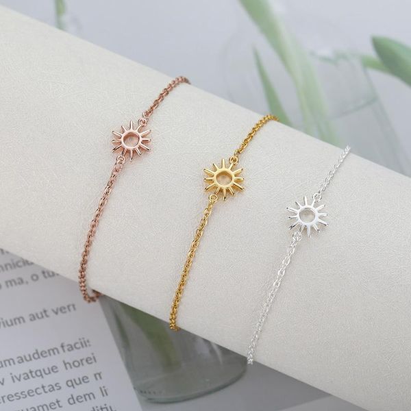 link, chain jewlery sun hollow couple bracelets for women stainless steel gold bracelet vintage sunflower anklet boho foot accessories, Black
link, chain jewlery sun hollow couple bracelets for women stainless steel gold bracelet vintage sunflower anklet boho foot accessories, Black