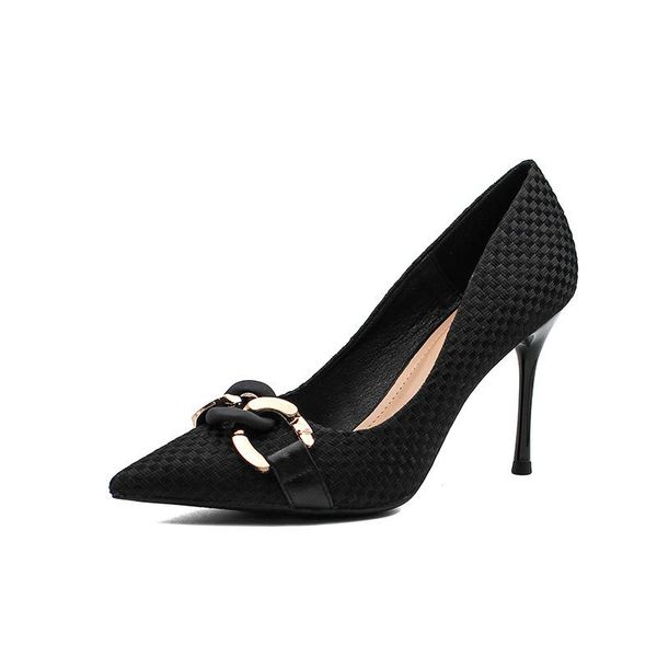 dress shoes women's high heels 2021 spring and summer stilettos all-match temperament shallow pointed single, Black
dress shoes women's high heels 2021 spring and summer stilettos all-match temperament shallow pointed single, Black