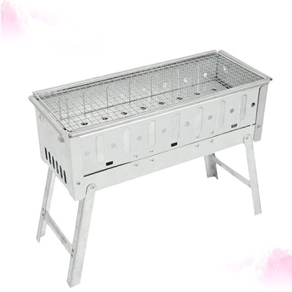 outdoor barbecue grill charcoal tool portable foldable bbq cooking grid rack (silver) tools & accessories
outdoor barbecue grill charcoal tool portable foldable bbq cooking grid rack (silver) tools & accessories