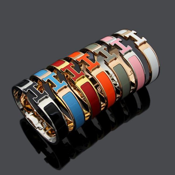 link, chain fashion accessories wholesale 12mm wide h drop oil bracelet letter 18k gold korean women's, Black
link, chain fashion accessories wholesale 12mm wide h drop oil bracelet letter 18k gold korean women's, Black