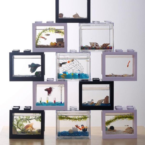 aquariums 1pcs aquarium creative multicolor stackable building blocks ecological tank small pet box fish decor home office diy
aquariums 1pcs aquarium creative multicolor stackable building blocks ecological tank small pet box fish decor home office diy