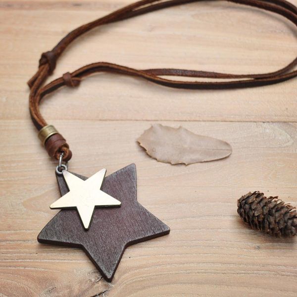 pendant necklaces niuyitid wooden star men women genuine leather necklace jewellery vintage collares mujer choker kolye bijoux femme, Silver
pendant necklaces niuyitid wooden star men women genuine leather necklace jewellery vintage collares mujer choker kolye bijoux femme, Silver