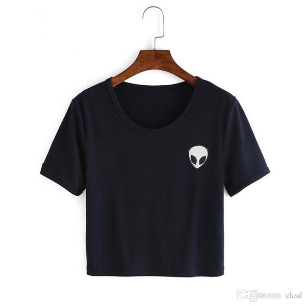 women's t-shirt harajuku fashion alien print t-shirts for women kawaii solid t shirt short sleeve mini cute tshirt nvtx10 27, White
women's t-shirt harajuku fashion alien print t-shirts for women kawaii solid t shirt short sleeve mini cute tshirt nvtx10 27, White
