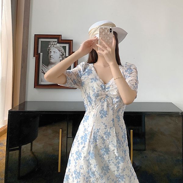 dress lady super fairy mori female 2021 new floral sweet french fashionable retro first love skirt, Black;gray
dress lady super fairy mori female 2021 new floral sweet french fashionable retro first love skirt, Black;gray