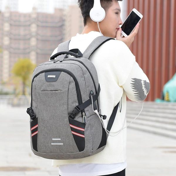 backpack usb interface men women luminous strip business travel bag computer large capacity mochila
backpack usb interface men women luminous strip business travel bag computer large capacity mochila