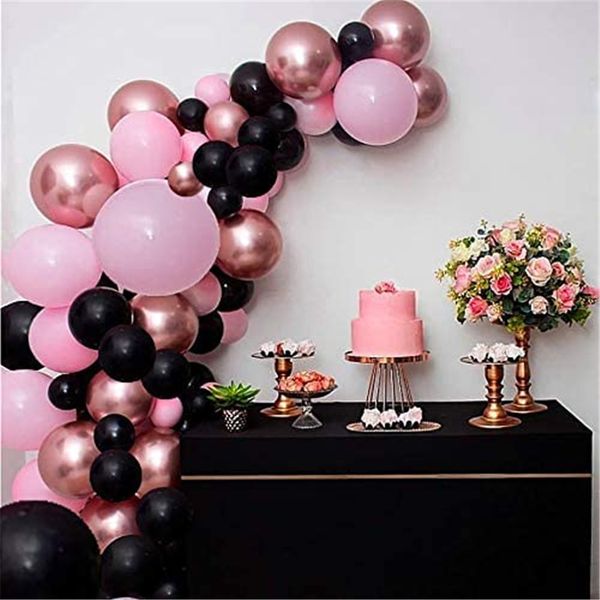 86pcs black pink balloon garland arch kit rose gold metallic balloons birthday party wedding baby shower graduation decoration
86pcs black pink balloon garland arch kit rose gold metallic balloons birthday party wedding baby shower graduation decoration
