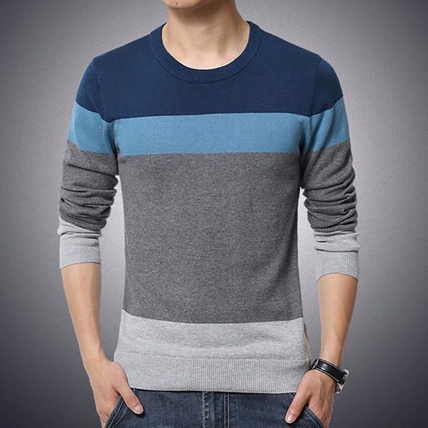 2021ss autumn mens sweater slim fit round neck youth stripe knitted bottomed sweater outdoor casual wear, White;black
2021ss autumn mens sweater slim fit round neck youth stripe knitted bottomed sweater outdoor casual wear, White;black