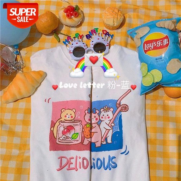 new small fresh and cute bear print loose large size student short-sleeved t-shirt women #1g2s, White
new small fresh and cute bear print loose large size student short-sleeved t-shirt women #1g2s, White