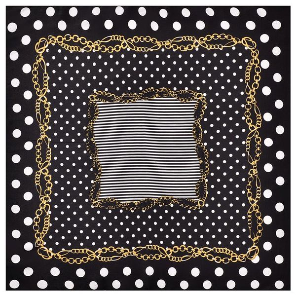 scarves summer luxury 60*60cm silk scarf twill polka dot chain female foulard hijab poncho wool professional small, Blue;gray
scarves summer luxury 60*60cm silk scarf twill polka dot chain female foulard hijab poncho wool professional small, Blue;gray