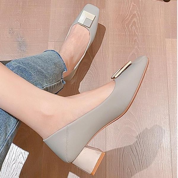 dress shoes 2021 autumn square buckle head pumps mid heel chunky women's casual shallow mouth fashion, Black
dress shoes 2021 autumn square buckle head pumps mid heel chunky women's casual shallow mouth fashion, Black