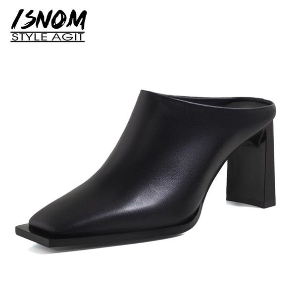 trend women's spring cow leather shoes est genuine women mules square toe shallow working basic shoe woman slippers, Black
trend women's spring cow leather shoes est genuine women mules square toe shallow working basic shoe woman slippers, Black