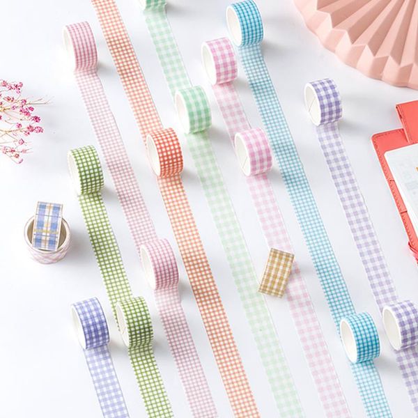 gift wrap 2m*20mm 4 rolls grid washi tape set decorative collage diy scrapbooking material diary masking craft supplies
gift wrap 2m*20mm 4 rolls grid washi tape set decorative collage diy scrapbooking material diary masking craft supplies