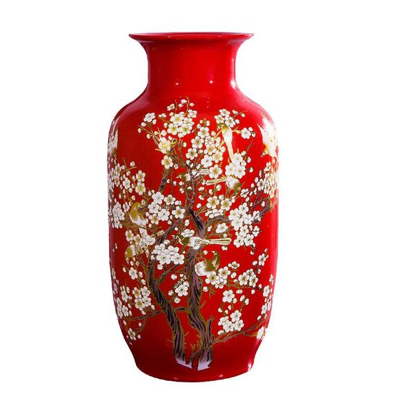 vases jingdezhen ceramic high vase big decoration chinese red living room corner a few ornaments on the floor
vases jingdezhen ceramic high vase big decoration chinese red living room corner a few ornaments on the floor