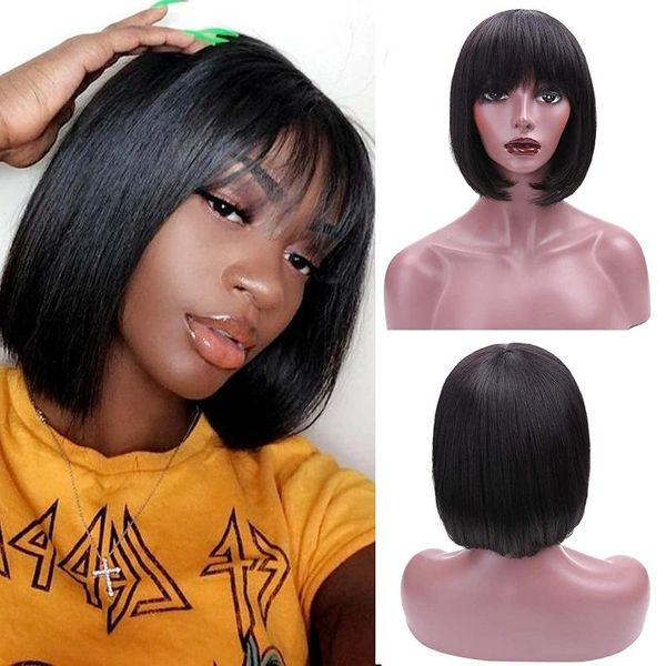 synthetic wigs women black wig with bangs 12 inch short bob straight hair natural looking cosplay party daily use
synthetic wigs women black wig with bangs 12 inch short bob straight hair natural looking cosplay party daily use