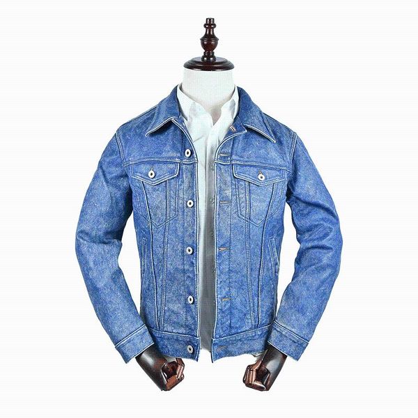 men's leather & faux 2021 vintage blue genuine jacket men casual style single breasted plus size 4xl real natural cowhide autumn short, Black
men's leather & faux 2021 vintage blue genuine jacket men casual style single breasted plus size 4xl real natural cowhide autumn short, Black