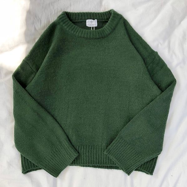 mooirue dark green round neck pullover sweater long sleeve warm autumn pullovers jumper, Black
mooirue dark green round neck pullover sweater long sleeve warm autumn pullovers jumper, Black