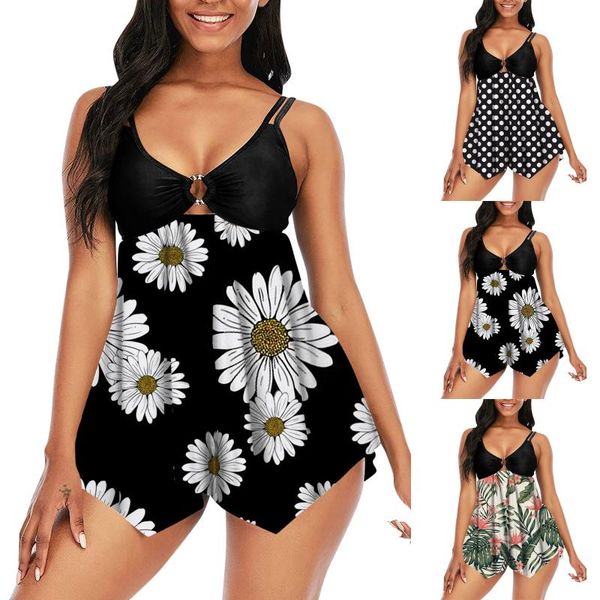 women's swimwear two piece women floral print monokini bathing suits bodysuit plus size swimsuit beach swimming suit for female, White;black
women's swimwear two piece women floral print monokini bathing suits bodysuit plus size swimsuit beach swimming suit for female, White;black