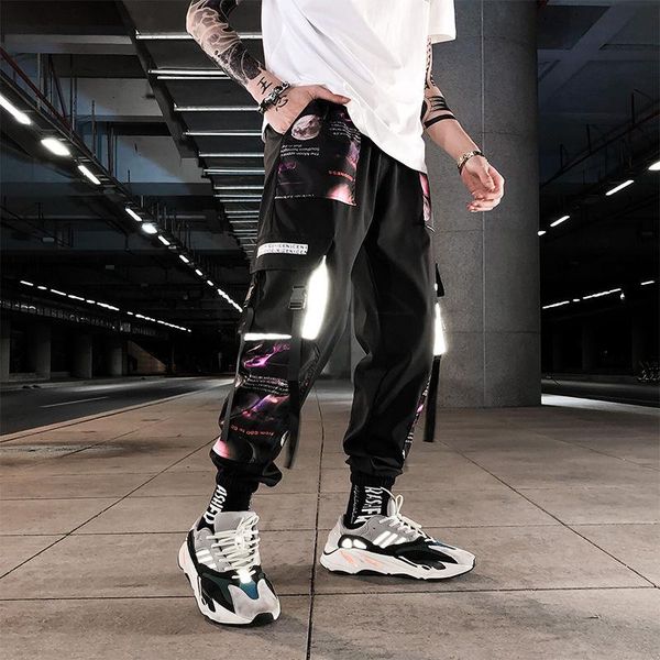 streetwear reflective joggers men hip hop casual printing mens harem pants spring summer ankle length trousers 2021 men's, Black
streetwear reflective joggers men hip hop casual printing mens harem pants spring summer ankle length trousers 2021 men's, Black
