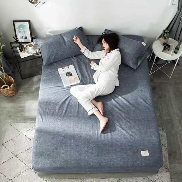 sheets & sets 1pcs 100% pure cotton bed sheet bedspread mattress with four corners elastic band single double protective cover
sheets & sets 1pcs 100% pure cotton bed sheet bedspread mattress with four corners elastic band single double protective cover