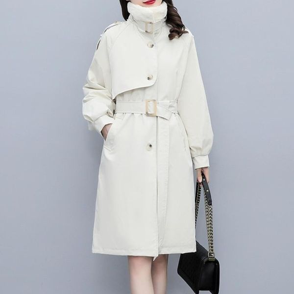 women's trench coats women autumn winter single breasted casual windbreaker long sleeve warm thickening trend coat femme loose oversize, Tan;black
women's trench coats women autumn winter single breasted casual windbreaker long sleeve warm thickening trend coat femme loose oversize, Tan;black