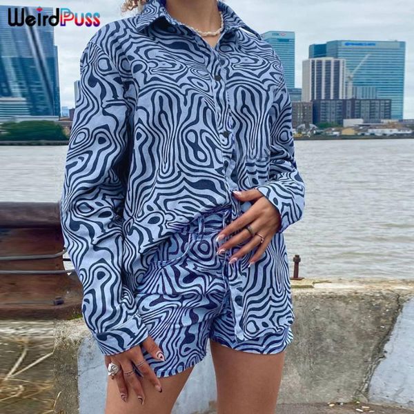 women's tracksuits weird puss y2k harajuku print women two-piece sets 2021 autumn fashion streetwear loose long sleeve shirt+shorts mat, Gray
women's tracksuits weird puss y2k harajuku print women two-piece sets 2021 autumn fashion streetwear loose long sleeve shirt+shorts mat, Gray