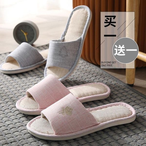 slippers shoes women linen women's soled men's antiskid spring sandalias mujer, Black
slippers shoes women linen women's soled men's antiskid spring sandalias mujer, Black