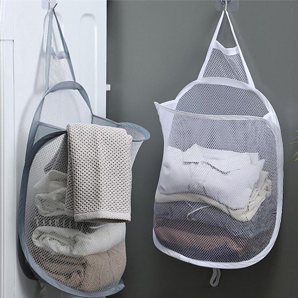 laundry bags hanging basket portable storage mesh breathable foldable bag household wall home
laundry bags hanging basket portable storage mesh breathable foldable bag household wall home