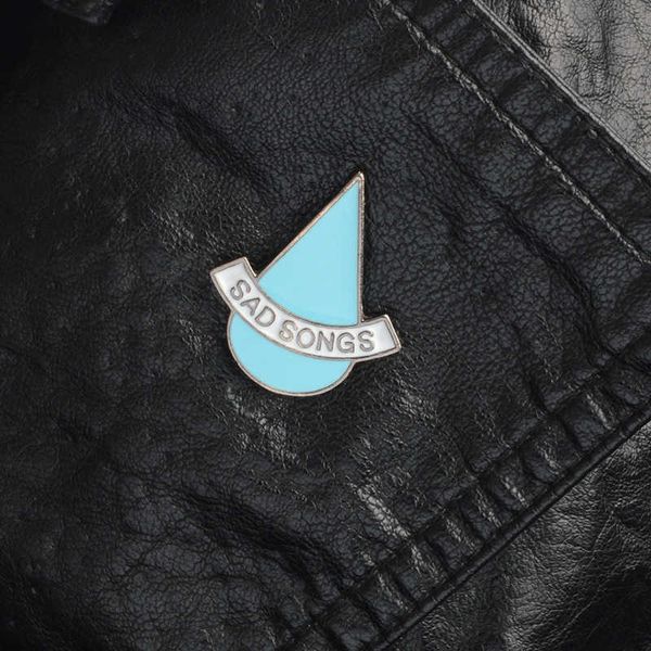 fengshuidi new design badge sad songs blue tears brooch bag jacket accessories, Gray
fengshuidi new design badge sad songs blue tears brooch bag jacket accessories, Gray