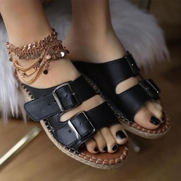 slippers women 2021 summer casual shoes open toe outdoor beach comfortable slip on roman sandals plus size 35-43, Black
slippers women 2021 summer casual shoes open toe outdoor beach comfortable slip on roman sandals plus size 35-43, Black