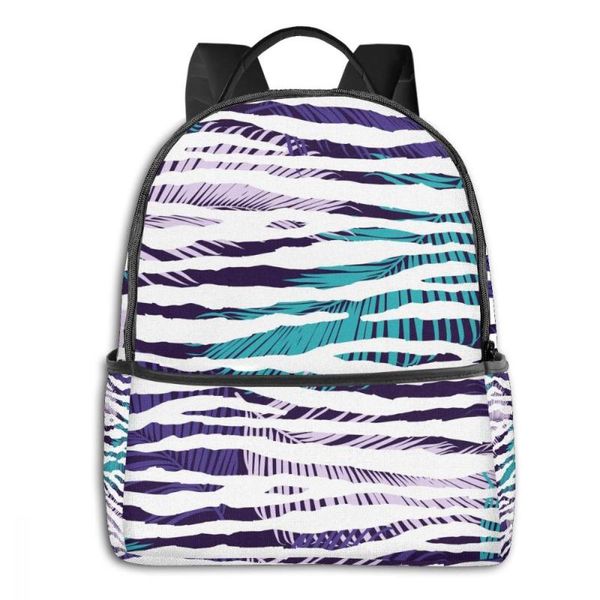 backpack fashion girl college school bag casual zebra exotic animal and palm leaves book packbag for travel shoulder
backpack fashion girl college school bag casual zebra exotic animal and palm leaves book packbag for travel shoulder