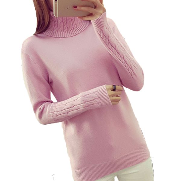tees autumn women turtlenecks high loose korean twist wheel women's knitted sweater lq101 e643, White
tees autumn women turtlenecks high loose korean twist wheel women's knitted sweater lq101 e643, White