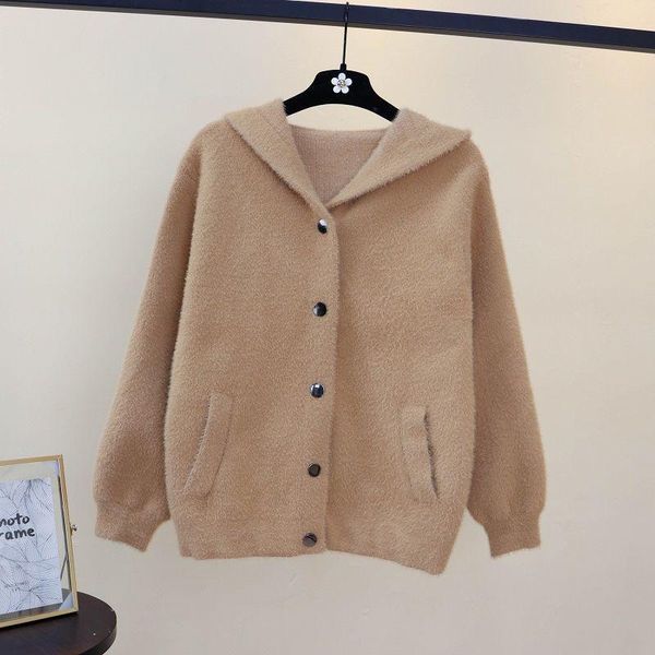 women's knits & tees 2021 spring and autumn fashion mink wool ladies hooded long-sleeved jacket all-match western cardigan women, White
women's knits & tees 2021 spring and autumn fashion mink wool ladies hooded long-sleeved jacket all-match western cardigan women, White
