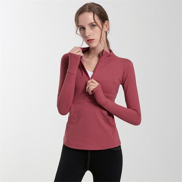 running jackets women athletic sport shirts slim breathable fit long sleeved fitness coat yoga crop half zipper gym jacket workout, Black;red
running jackets women athletic sport shirts slim breathable fit long sleeved fitness coat yoga crop half zipper gym jacket workout, Black;red