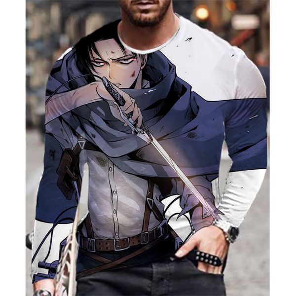 attack on titan is a fresh and refined male 3d printed t-shirt visual impact party streetwear round neck high-quality long-sleeved designer, White;black
attack on titan is a fresh and refined male 3d printed t-shirt visual impact party streetwear round neck high-quality long-sleeved designer, White;black