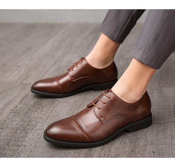 men's shoes italy business office formal point toe wedding lace casual banquet rubber genuine leather dress shoe, Black
men's shoes italy business office formal point toe wedding lace casual banquet rubber genuine leather dress shoe, Black