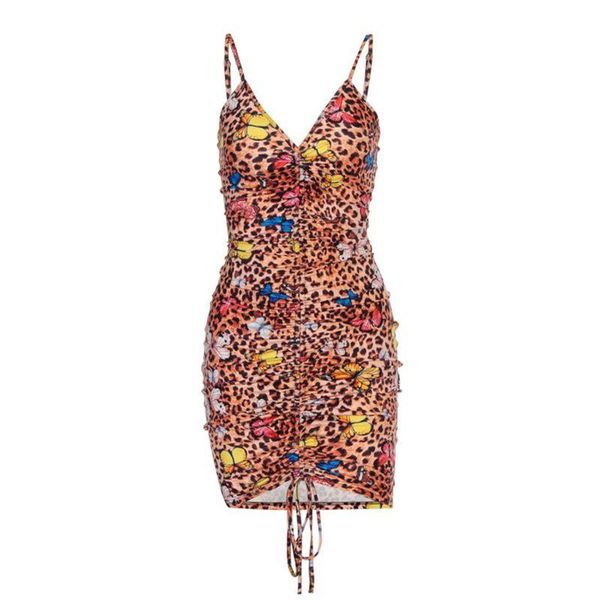 women sleeveless ruched drawstring leopard butterfly mini bodycon dress clubwear casual dresses, Black;gray
women sleeveless ruched drawstring leopard butterfly mini bodycon dress clubwear casual dresses, Black;gray
